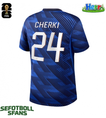 Frankrike Rayan Cherki #24 Hemmatröja VM 2026 Kortärmad